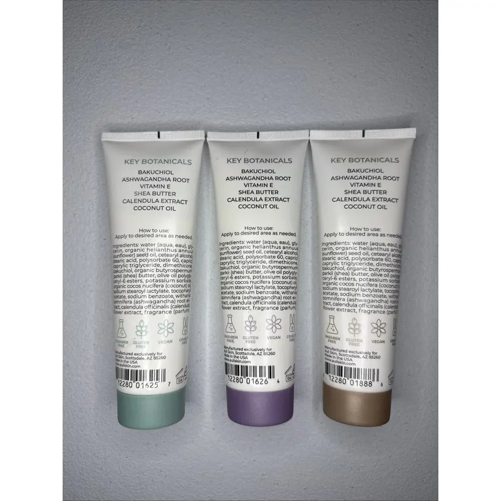 Auli Skin 3-piece Bakuchiol Rich Anti-Aging Body Cream Set